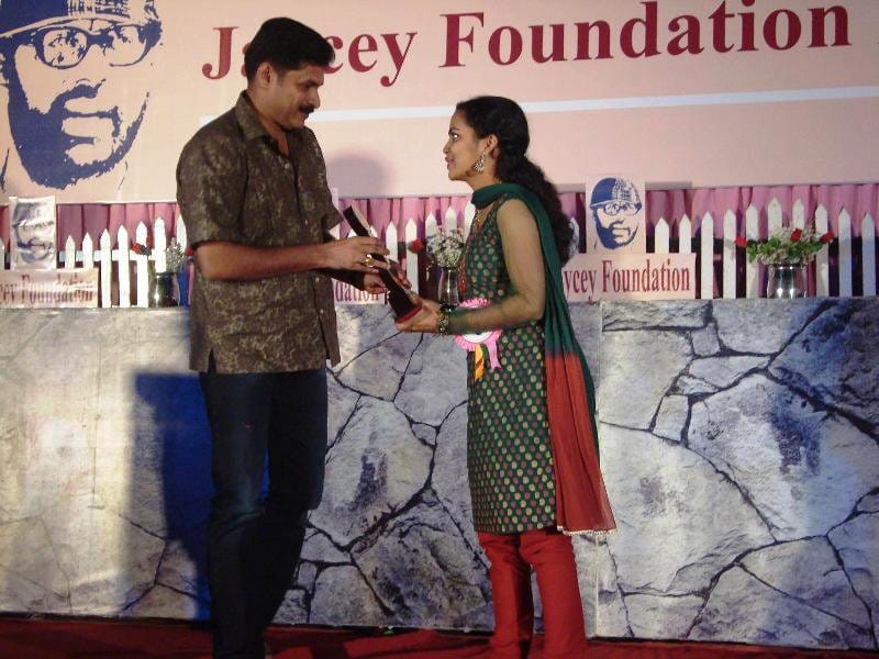 Receiving J C Daniel Foundation Award